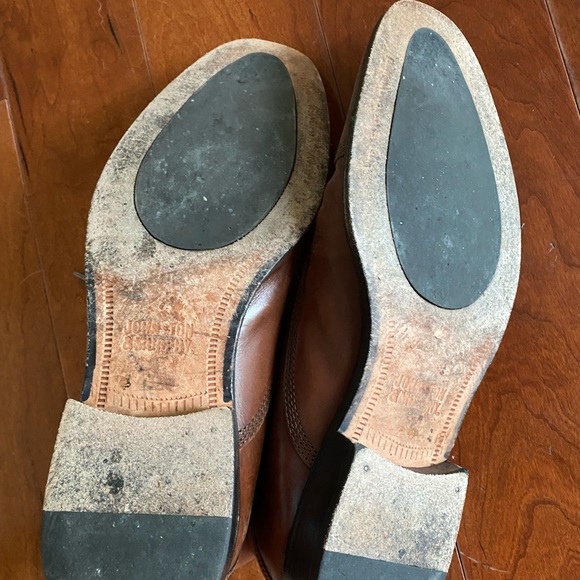 Johnston & Murphy Brown Leather Oxford Dress Shoes - Picture 5 of 6